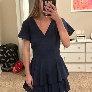 Elegant Navy Blue Dress